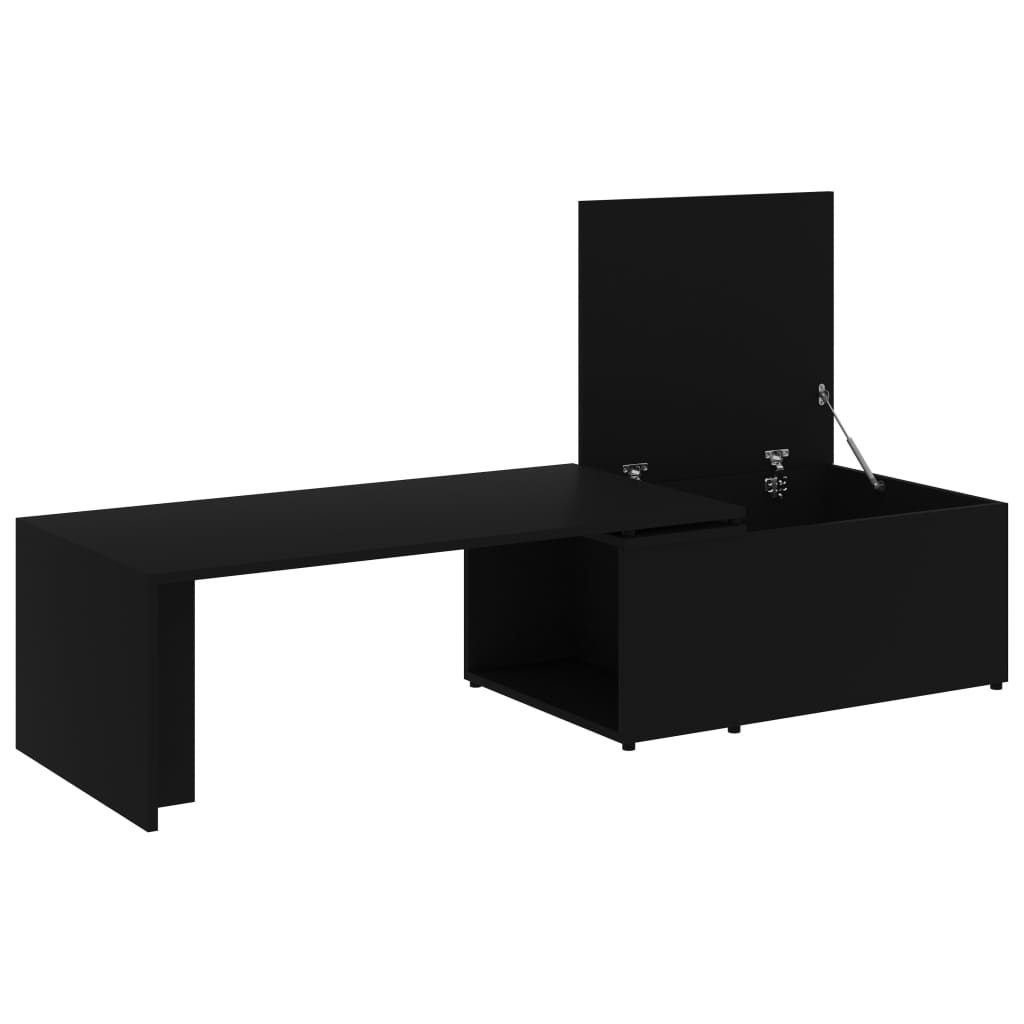 Salongbord Sofabord Svart 150x50x35 cm