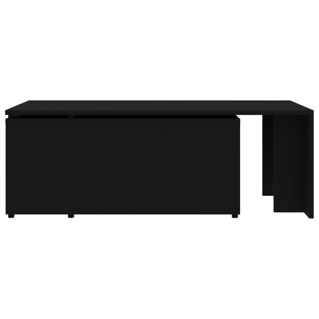 Salongbord Sofabord Svart 150x50x35 cm
