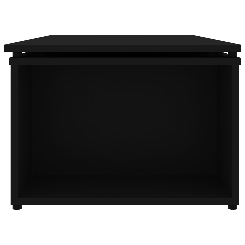 Salongbord Sofabord Svart 150x50x35 cm