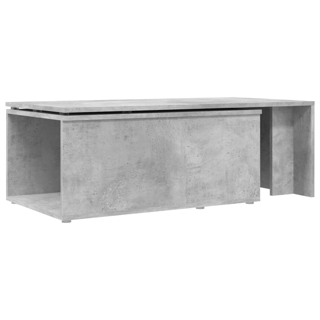 Salongbord Sofabord Betonggrå 150x50x35 cm
