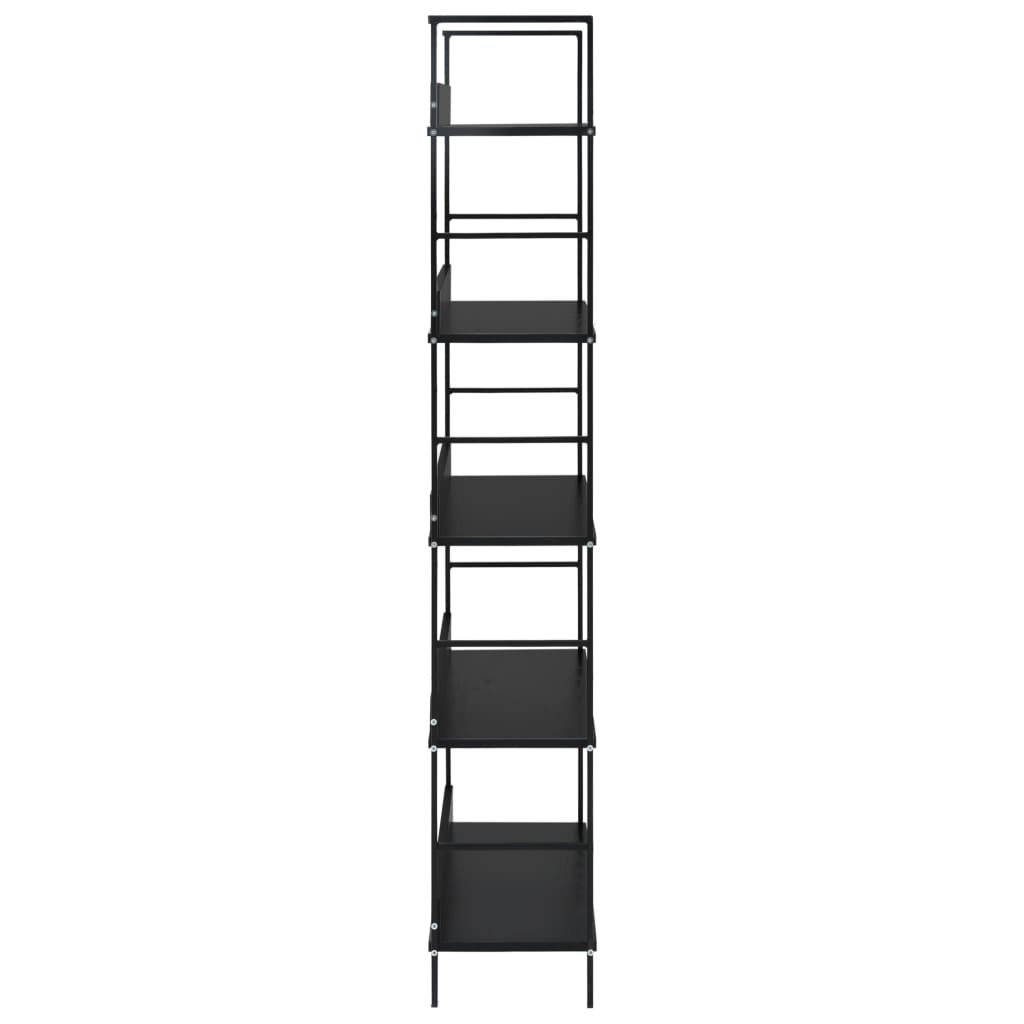 Bokhylle Svart 5 lag 60x27,6x158,5 cm