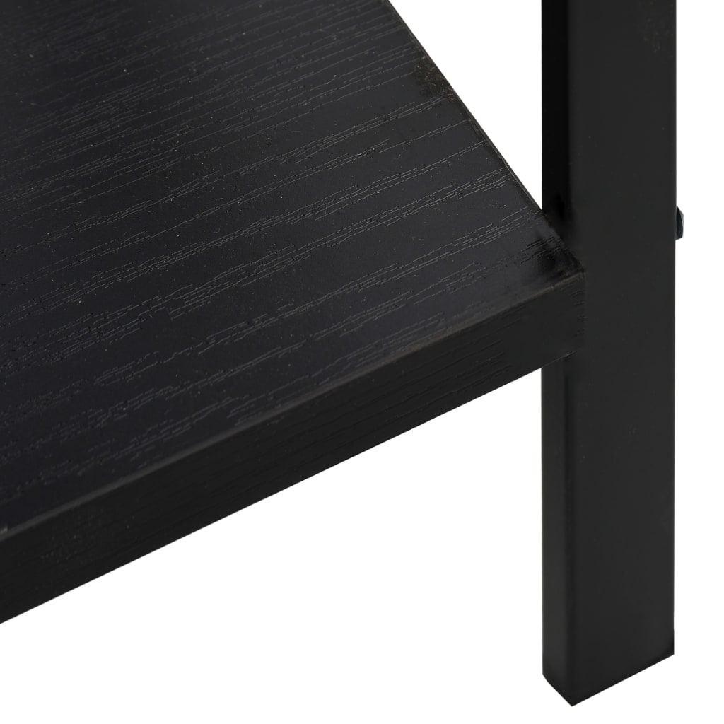Bokhylle Svart 5 lag 60x27,6x158,5 cm