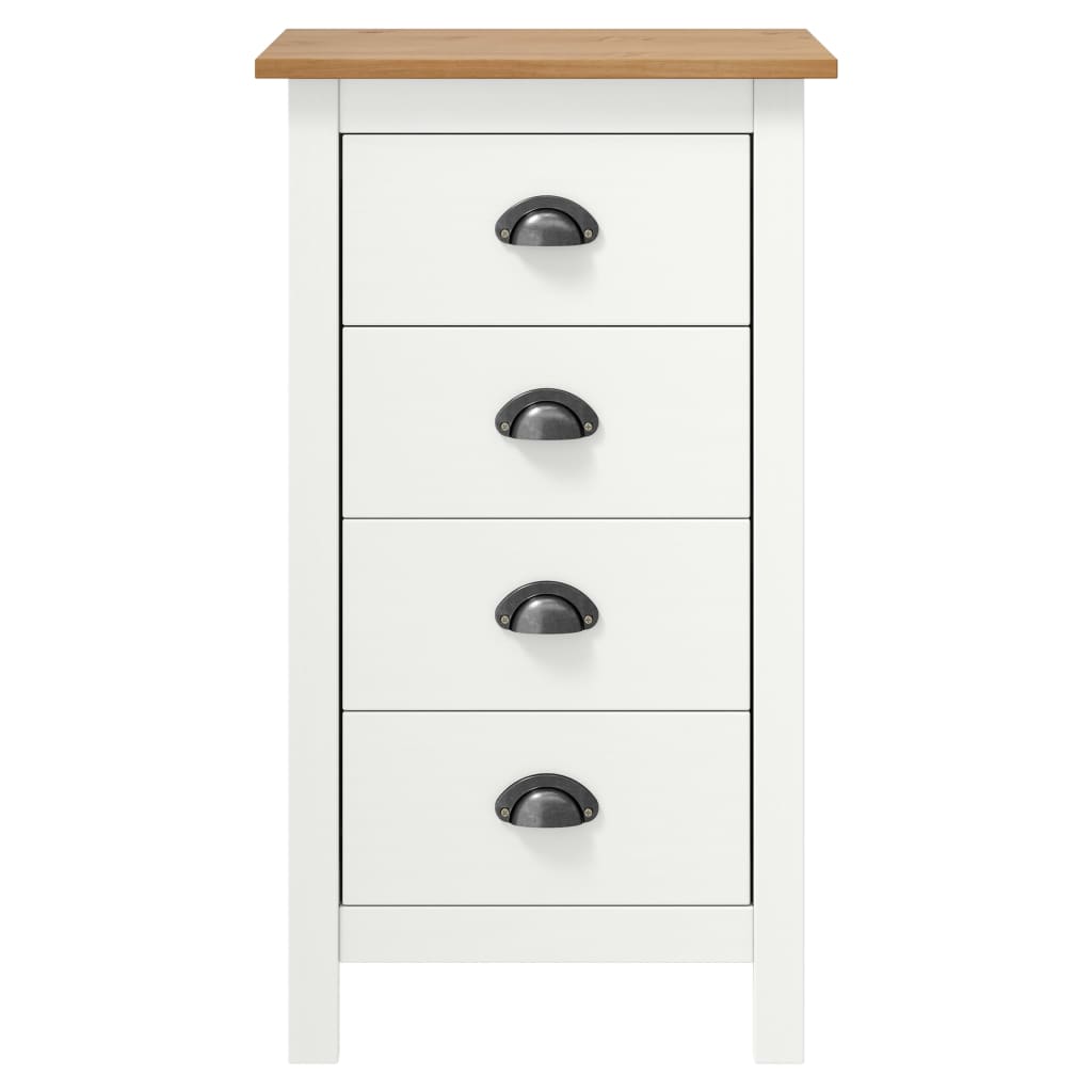 Skjenk Hvit Hill 46x35x80 cm heltre furu