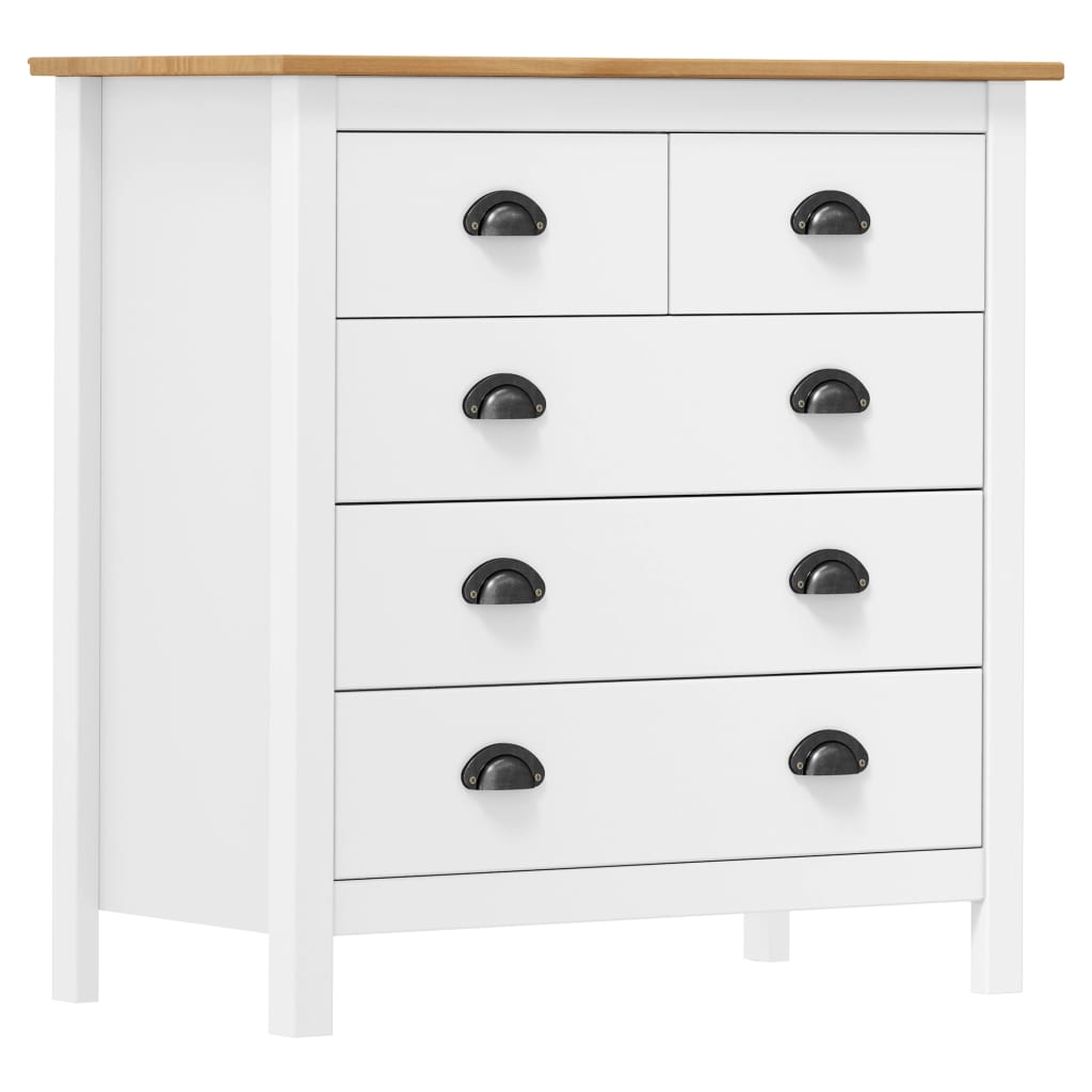 Skjenk Hvit Hill 79x40x80 cm heltre furu