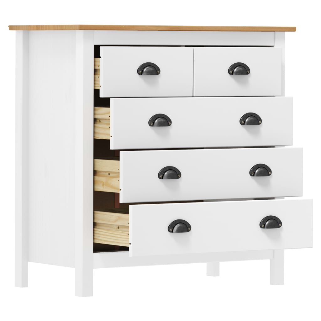 Skjenk Hvit Hill 79x40x80 cm heltre furu