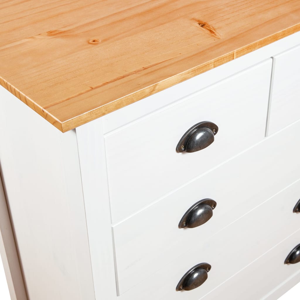 Skjenk Hvit Hill 79x40x80 cm heltre furu