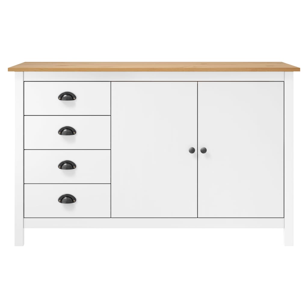 Skjenk Hvit Hill 130x40x80 cm heltre furu