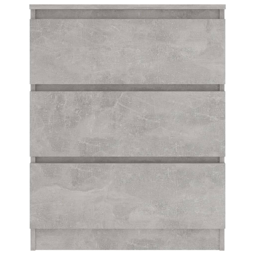 Kommode Betonggrå 60x35x76 cm