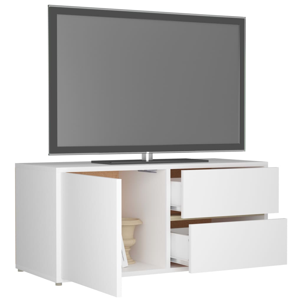 TV-Møbel Hvit Tv-benk 80x34x36 cm