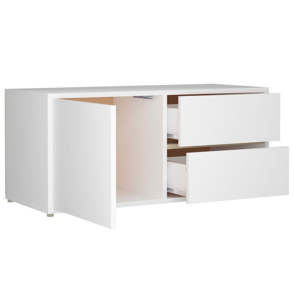 TV-Møbel Hvit Tv-benk 80x34x36 cm