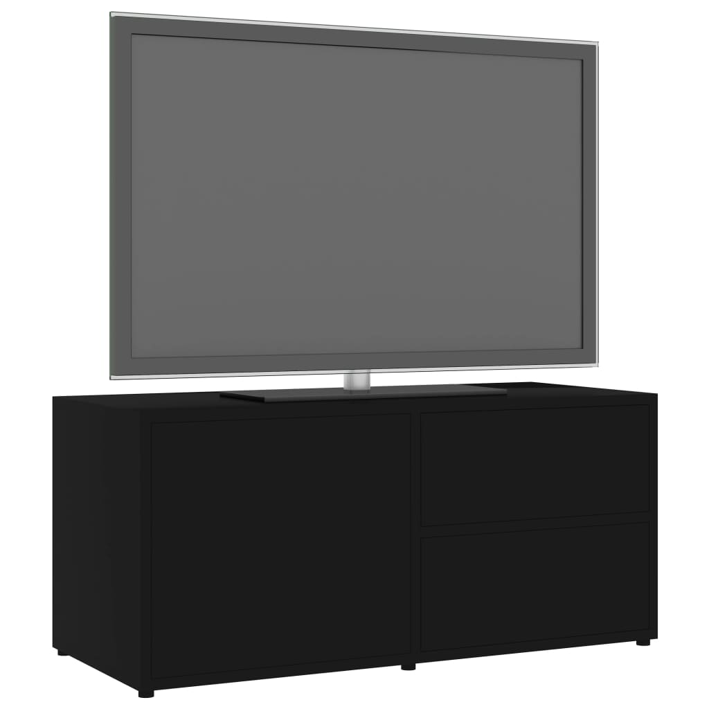 TV-Møbel Svart Tv-benk 80x34x36 cm