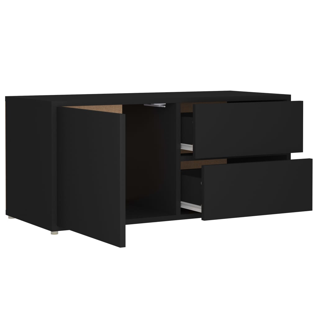 TV-Møbel Svart Tv-benk 80x34x36 cm
