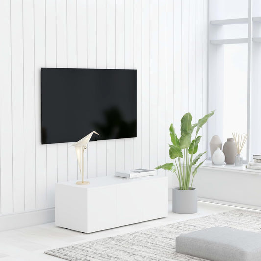 TV-Møbel Hvit Tv-benk 80x34x30 cm
