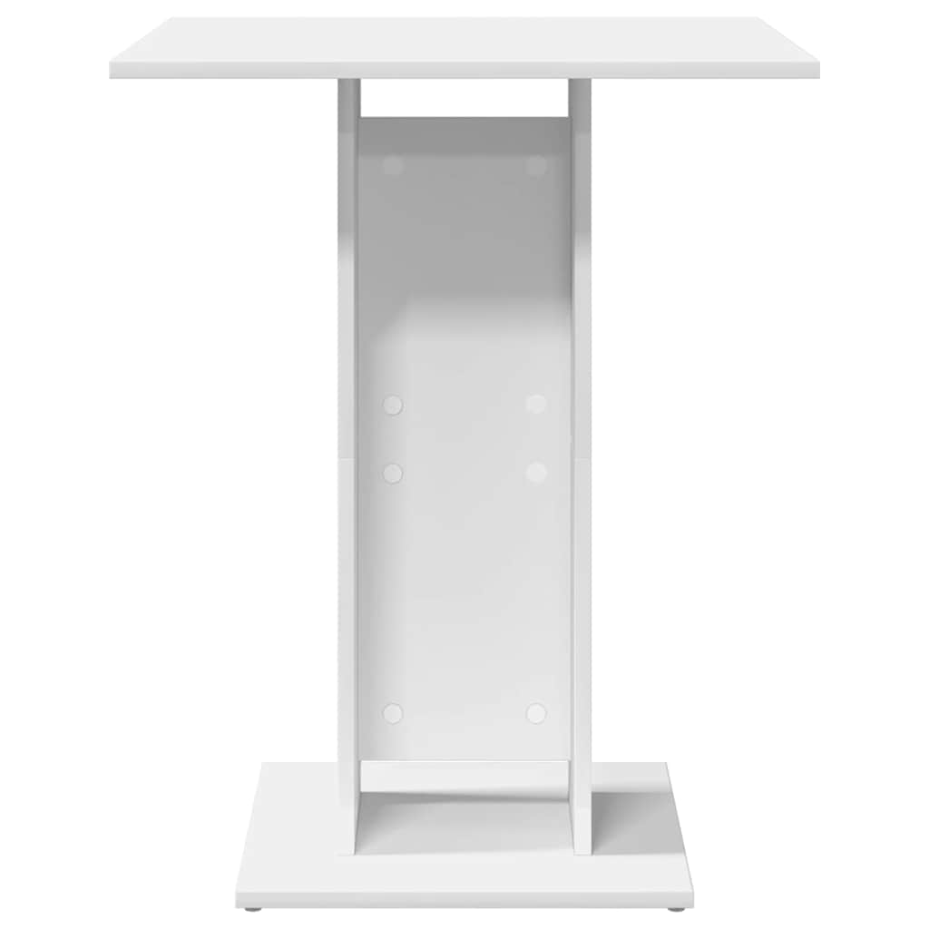 Bistrobord hvit 60x60x75 cm konstruert tre