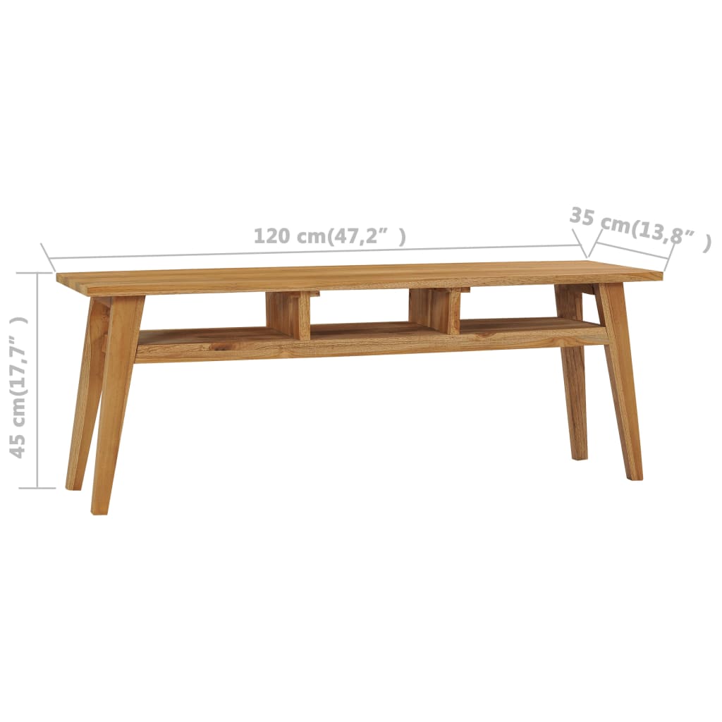 TV-Møbel Tre TV-benk heltre teak 120x35x45 cm