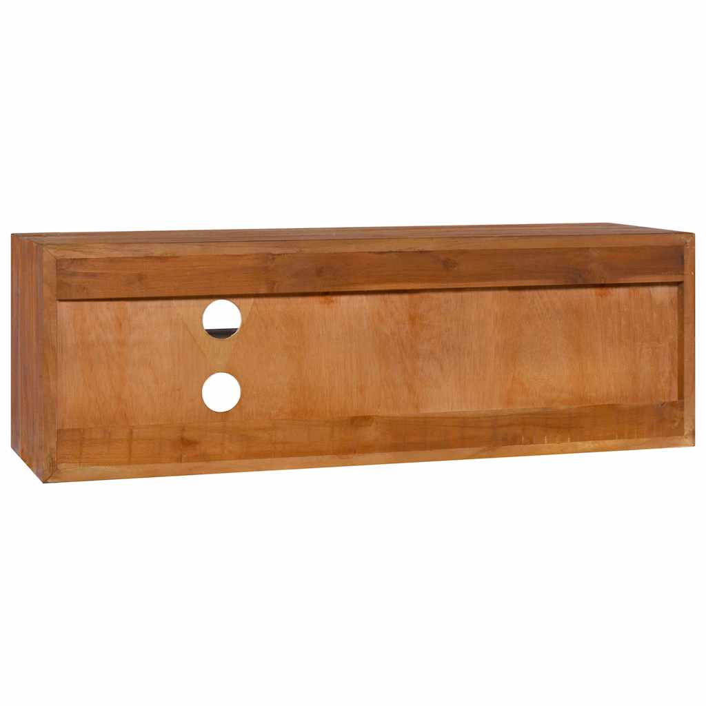 TV-Møbel Tre TV-benk heltre teak Veggmontert 90x30x30 cm