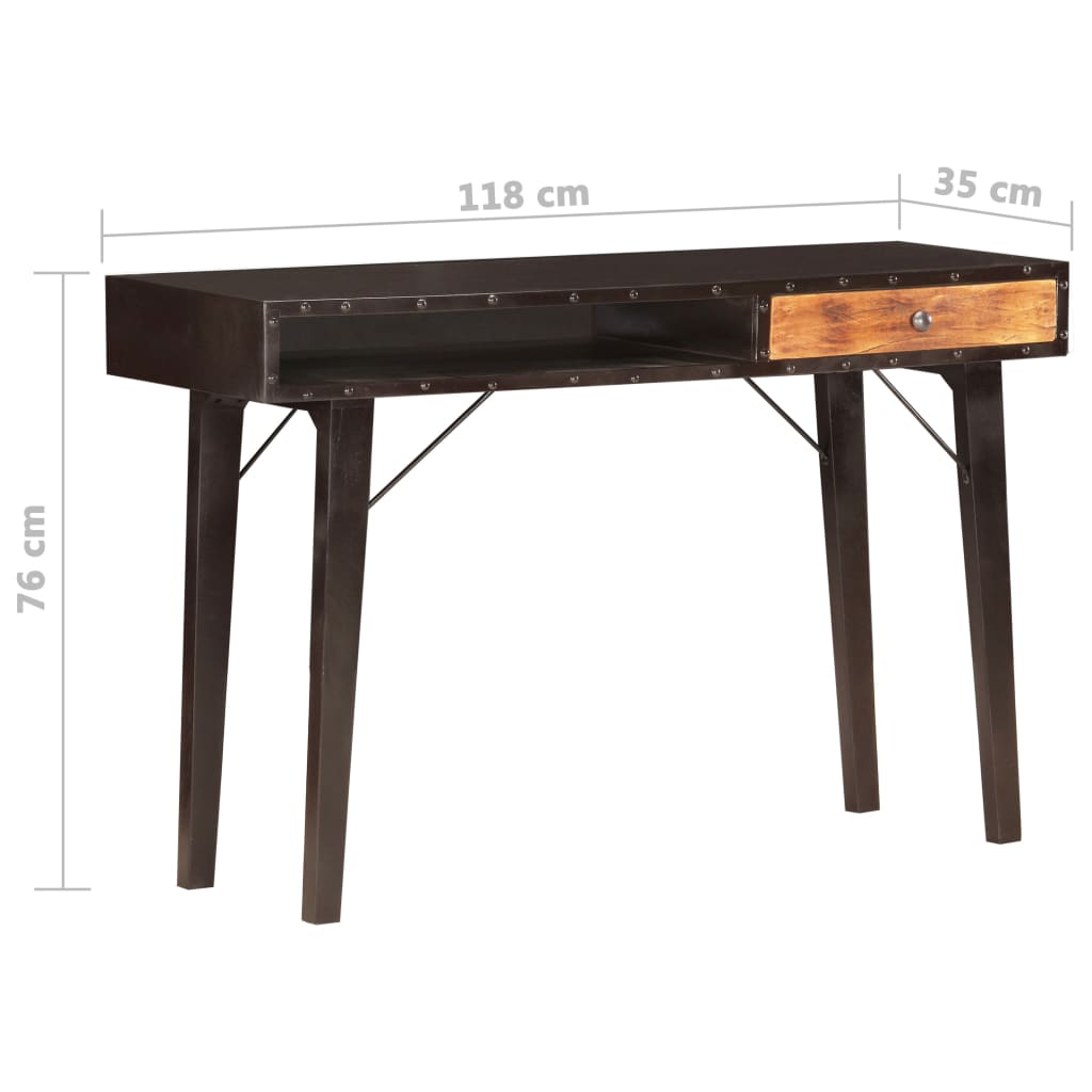 Avlastningsbord Konsollbord Tre 118x35x76 cm gjenvunnet heltre