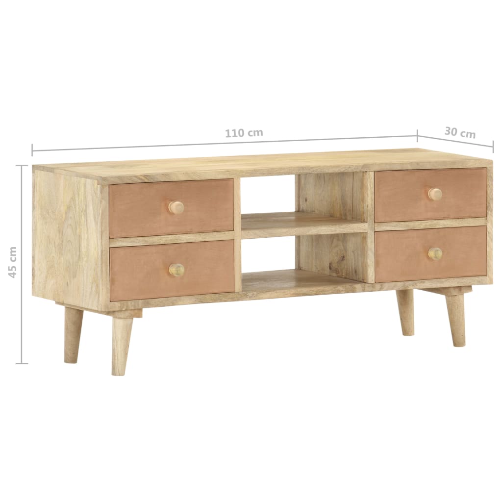 TV-Møbel Tre TV-benk 110x30x45 cm heltre mango