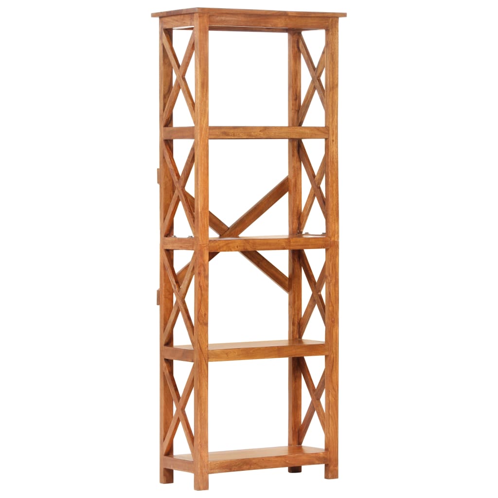Bokhylle Tre 60x30x160 cm heltre akasie med honningfinish