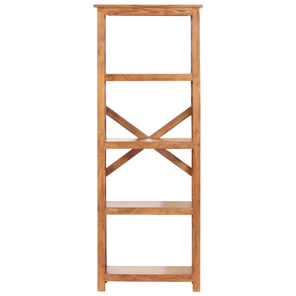Bokhylle Tre 60x30x160 cm heltre akasie med honningfinish