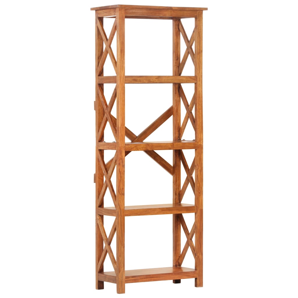 Bokhylle Tre 60x30x160 cm heltre akasie med honningfinish