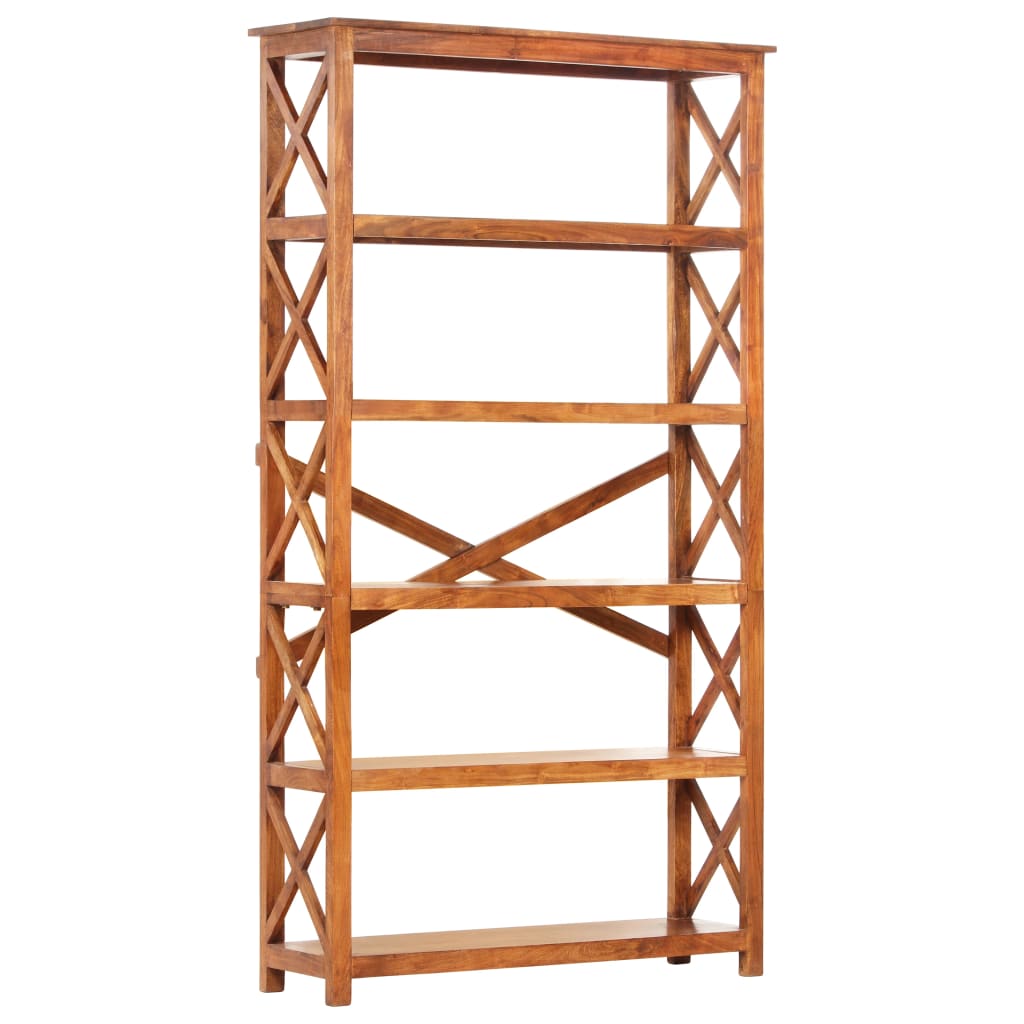 Bokhylle Tre 100x30x180 cm heltre akasie med honningfinish