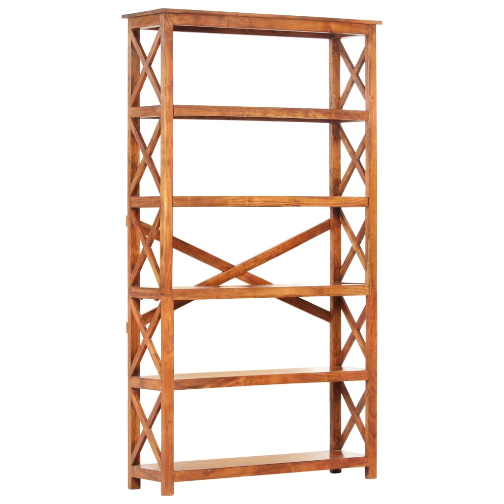 Bokhylle Tre 100x30x180 cm heltre akasie med honningfinish