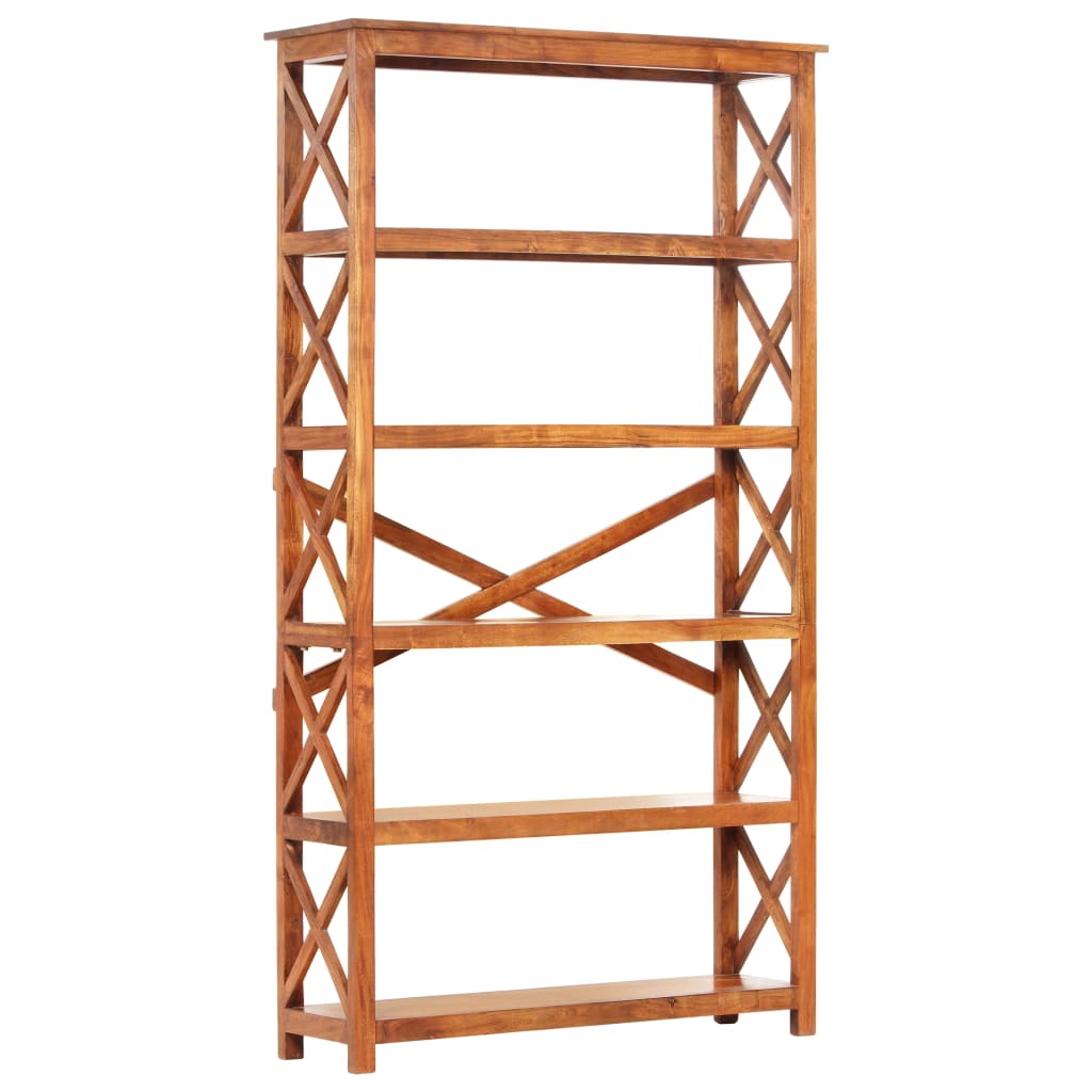Bokhylle Tre 100x30x180 cm heltre akasie med honningfinish