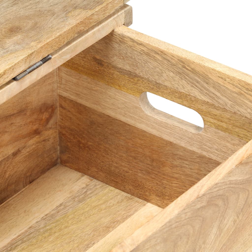 Oppbevaringskiste 90x40x45 cm heltre mango