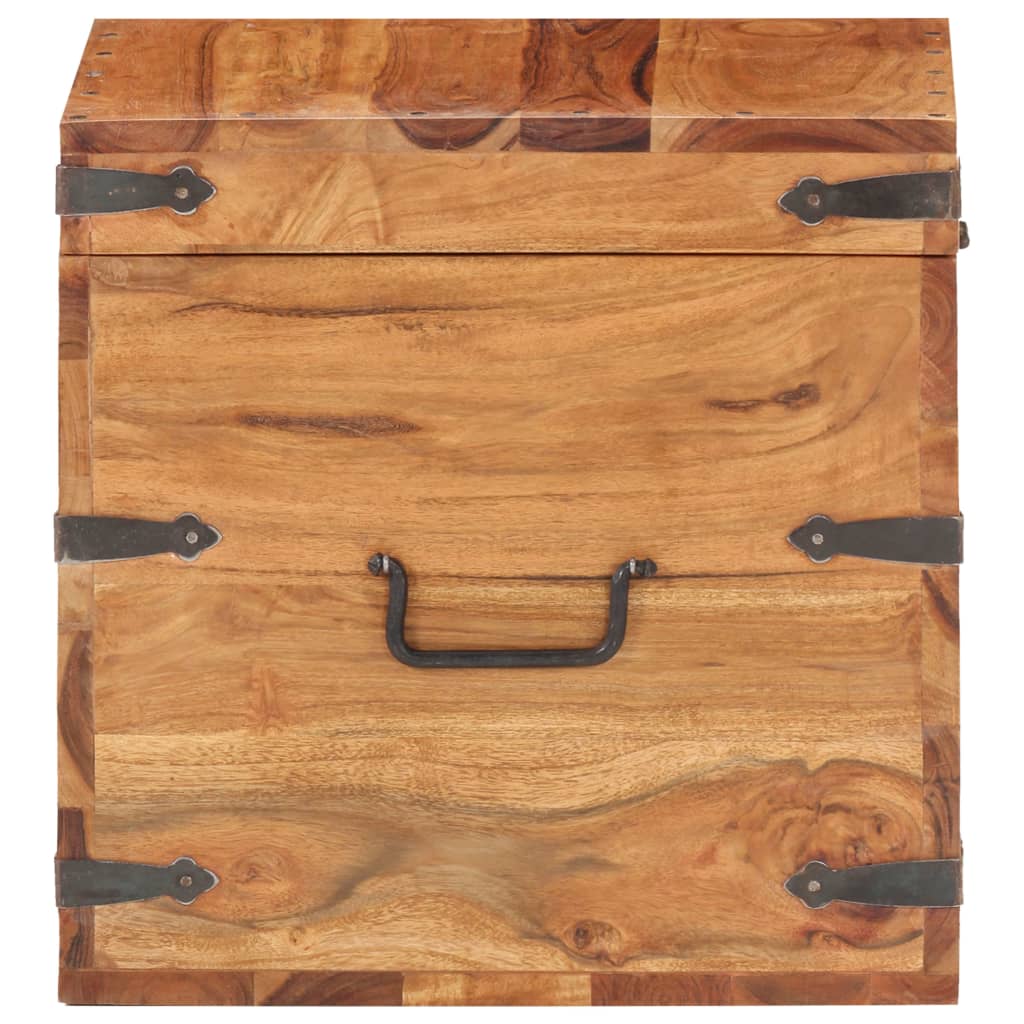 Oppbevaringskiste 40x40x40 cm heltre akasie