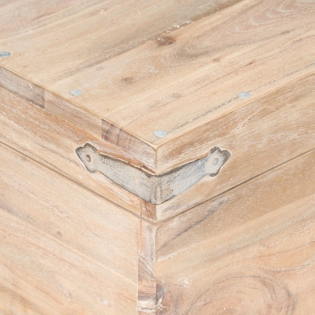 Oppbevaringskiste 40x40x40 cm heltre akasie