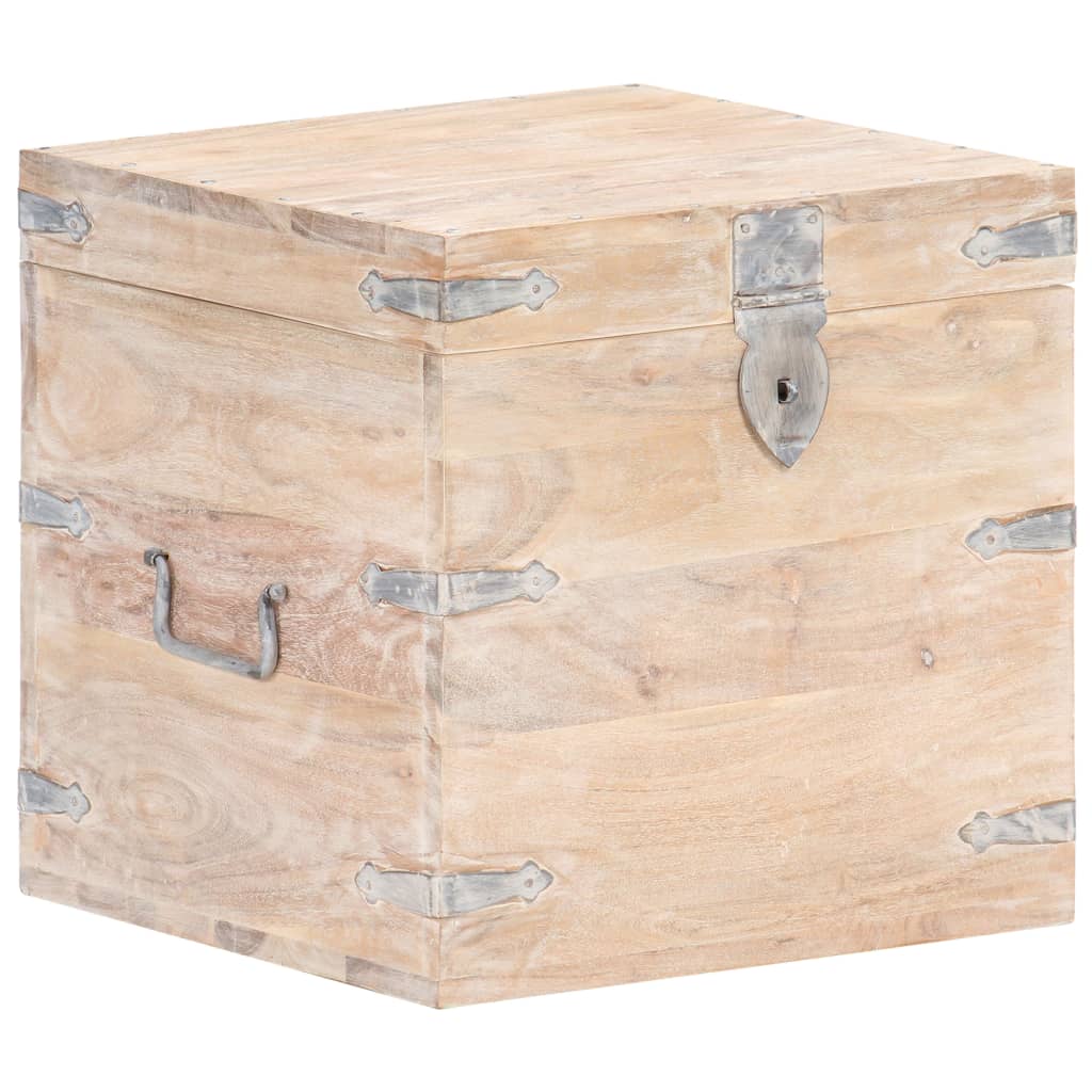 Oppbevaringskiste 40x40x40 cm heltre akasie