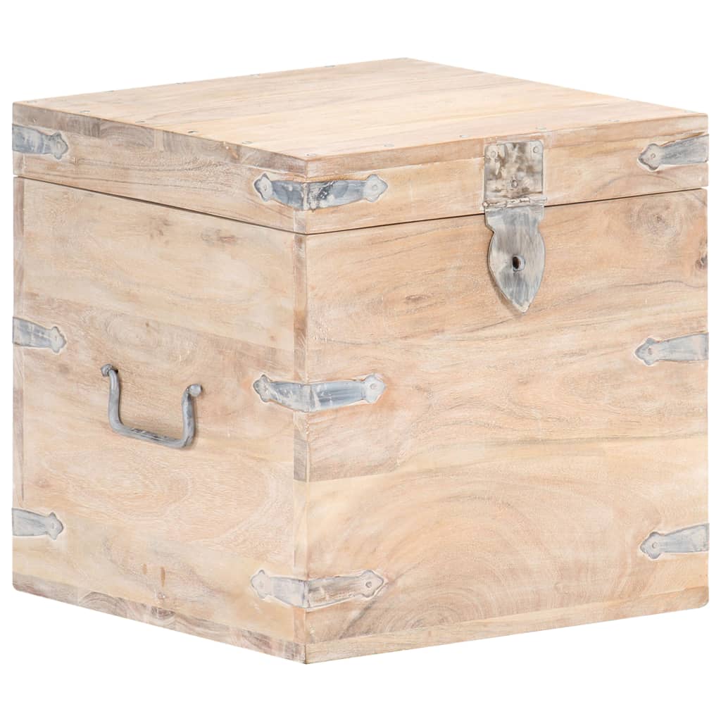 Oppbevaringskiste 40x40x40 cm heltre akasie