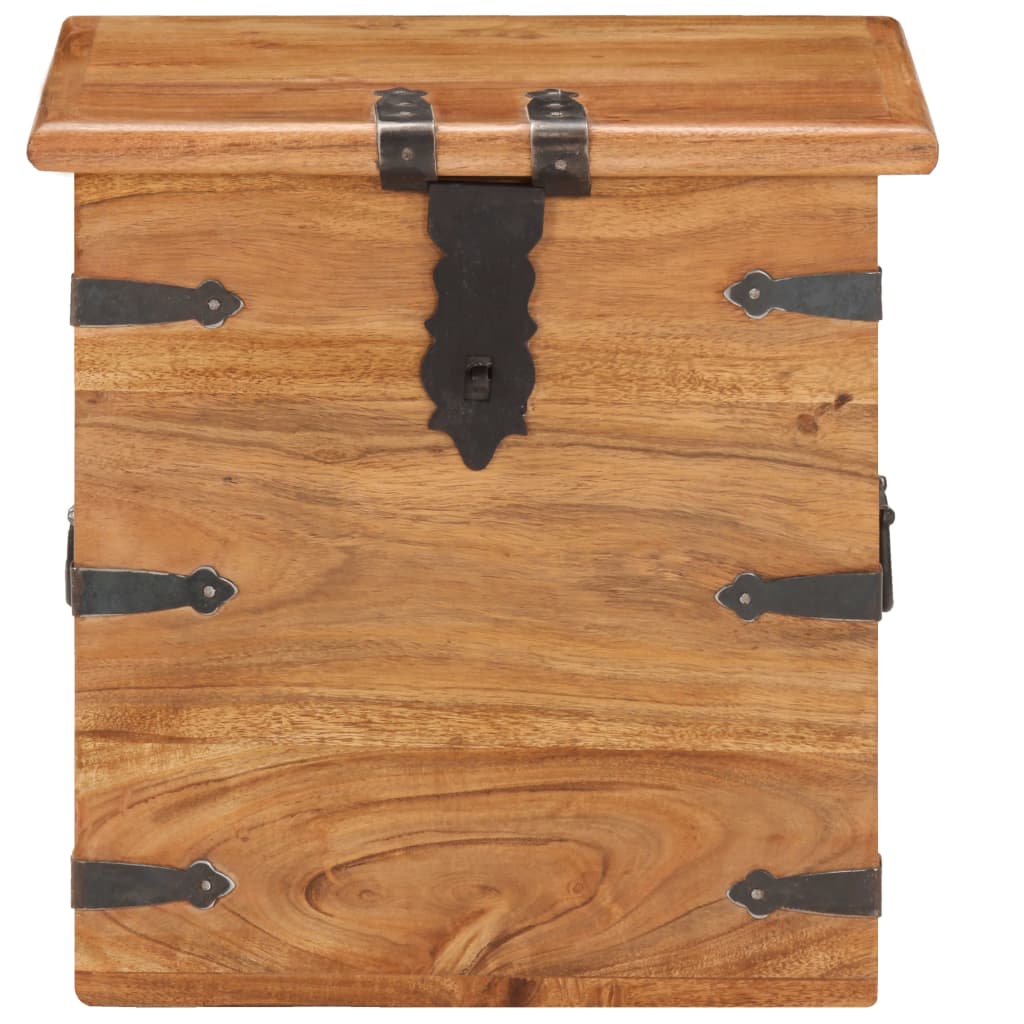 Oppbevaringskiste 40x40x40 cm heltre akasie