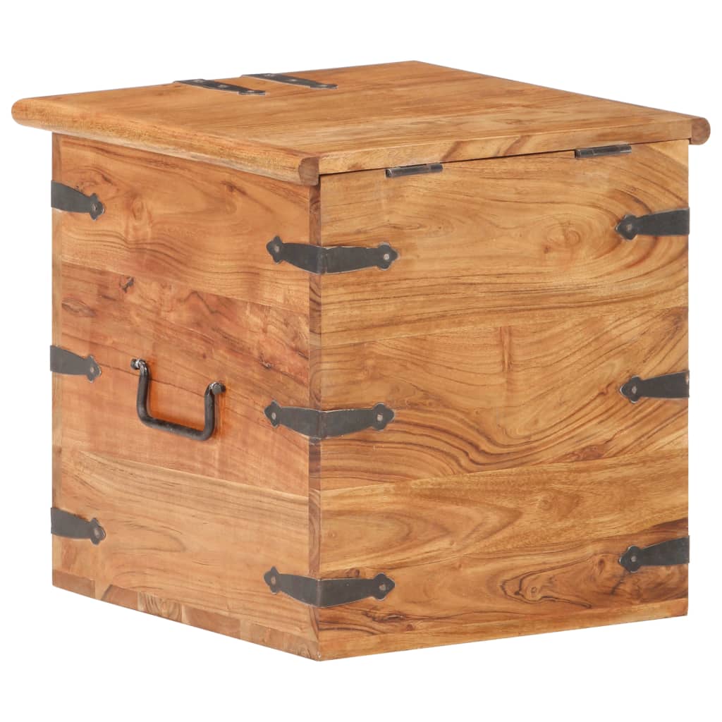 Oppbevaringskiste 40x40x40 cm heltre akasie