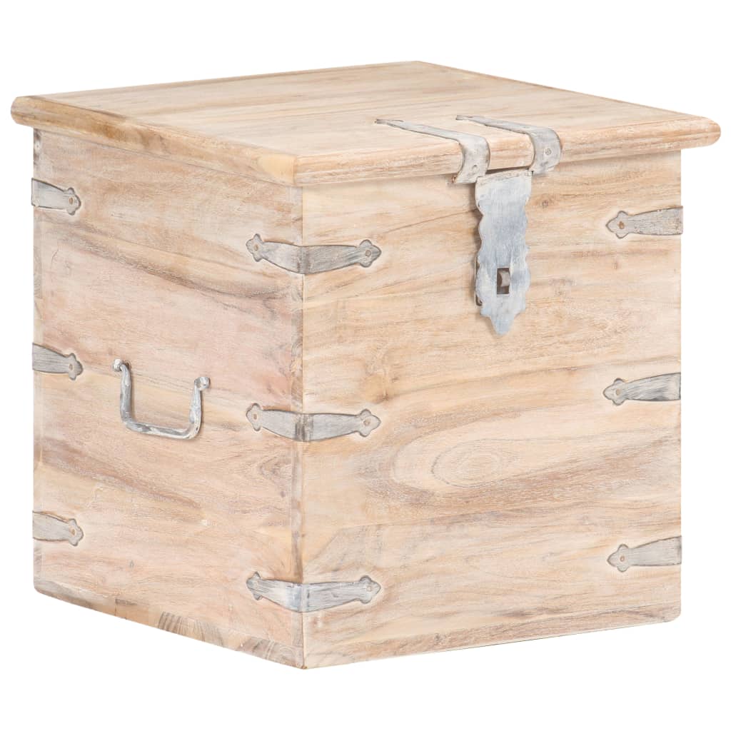 Oppbevaringskiste 40x40x40 cm heltre akasie