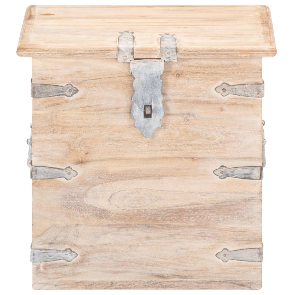 Oppbevaringskiste 40x40x40 cm heltre akasie