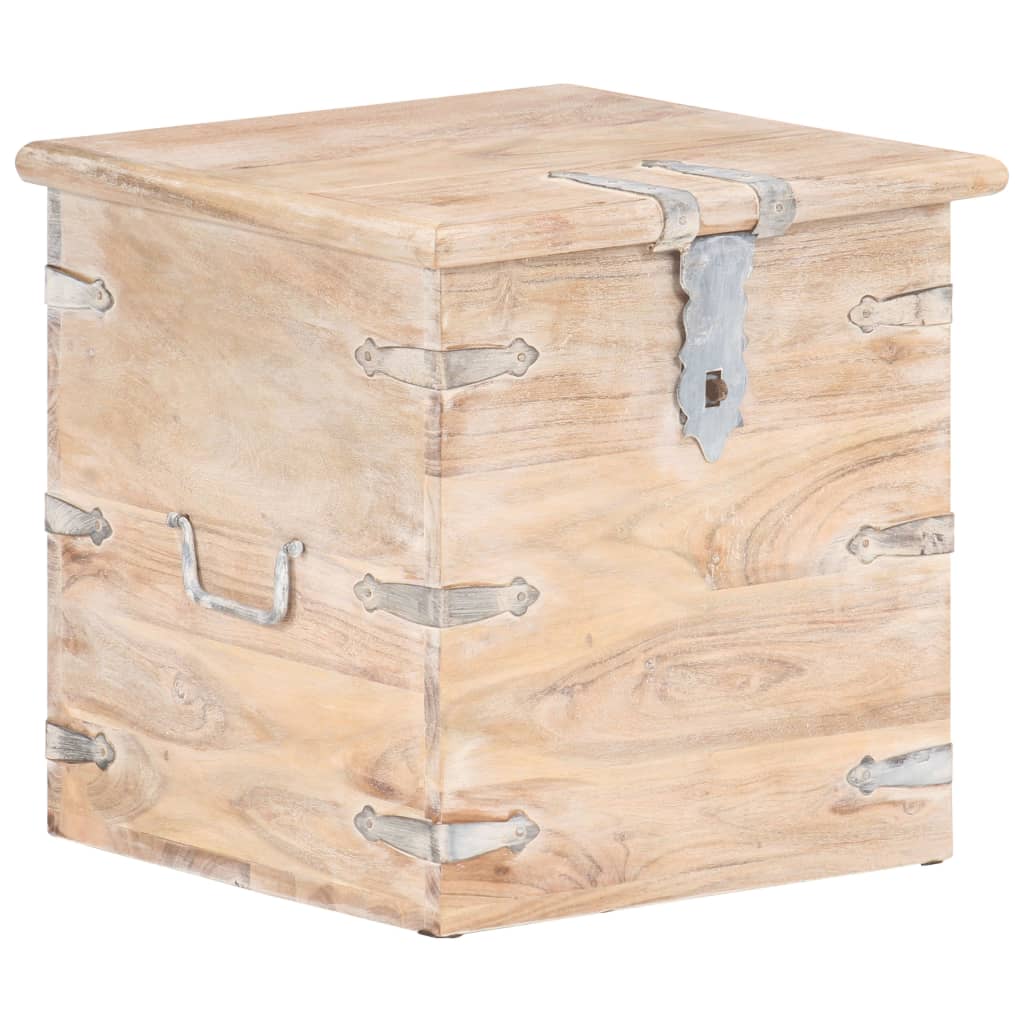Oppbevaringskiste 40x40x40 cm heltre akasie