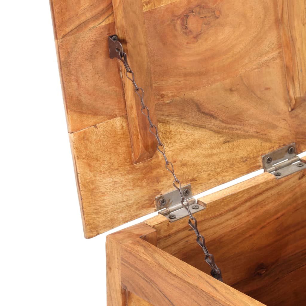 Oppbevaringskiste 40x40x40 cm heltre akasie