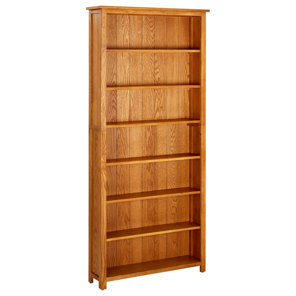 Bokhylle Tre 7 etasjer 90x22,5x200 cm heltre eik