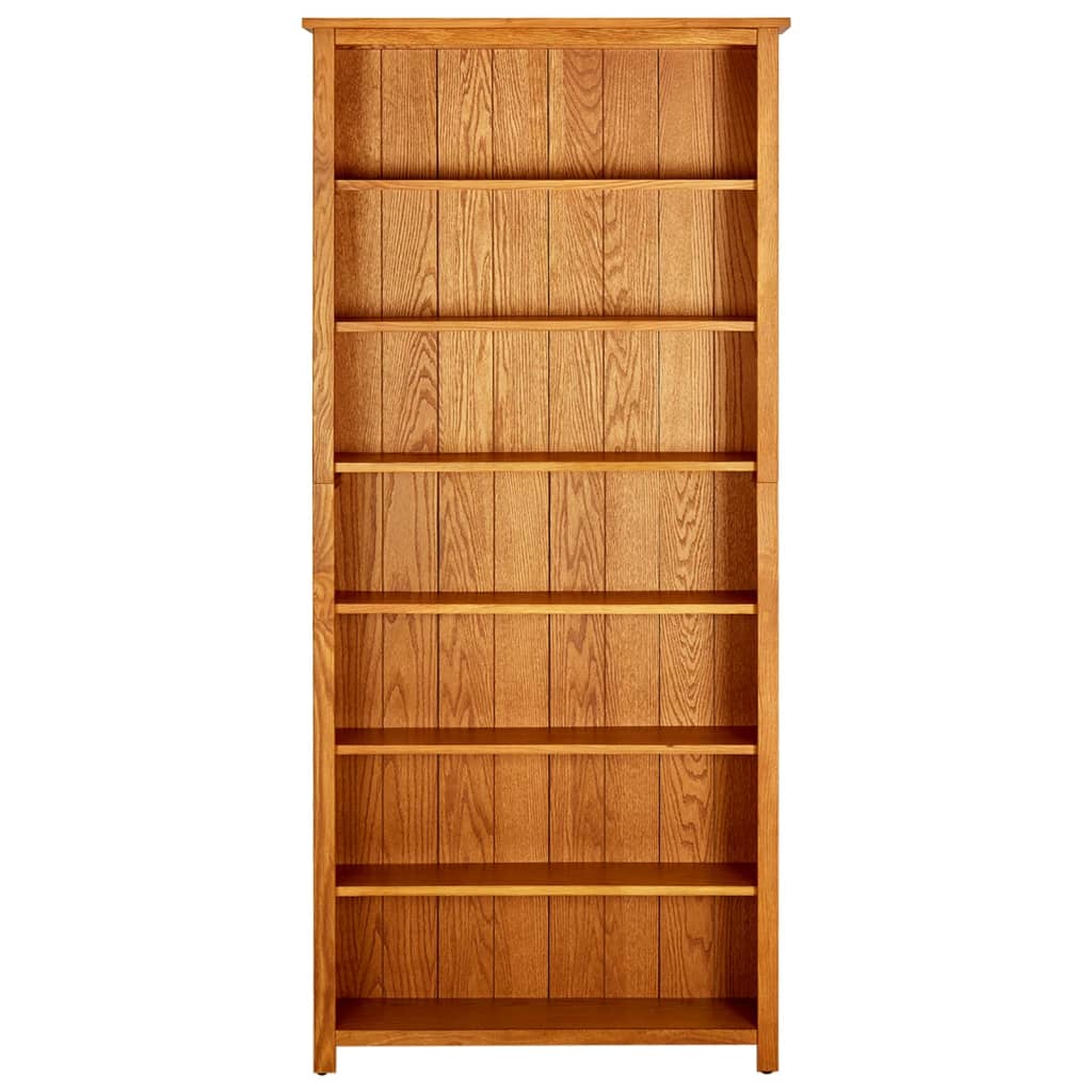 Bokhylle Tre 7 etasjer 90x22,5x200 cm heltre eik
