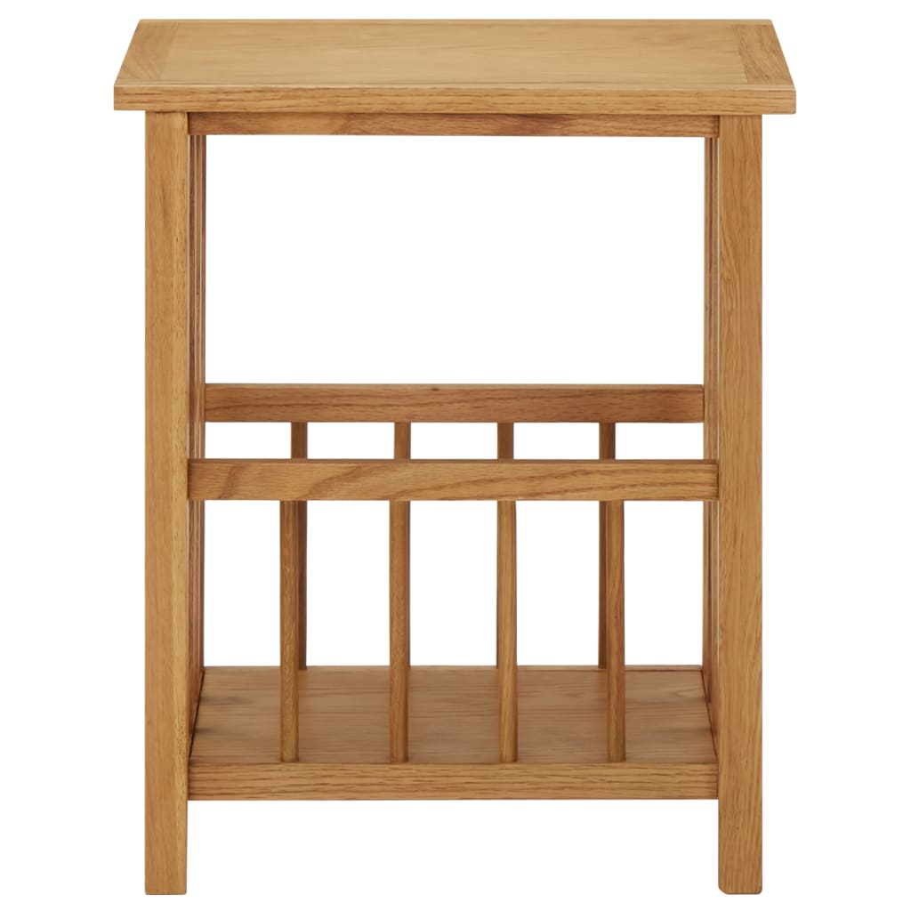 Magasinhylle Magasinbord 45x35x55 cm heltre eik