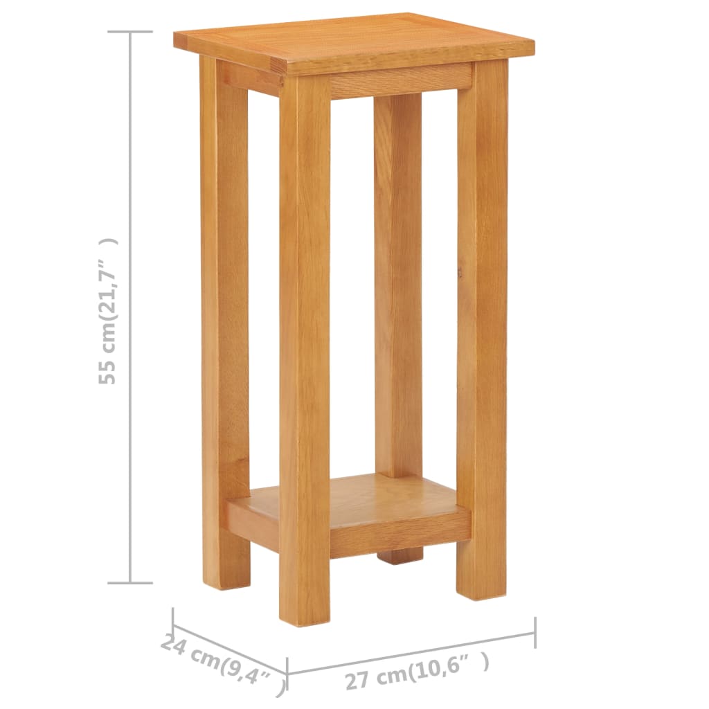 Sidebord Tre 27x24x55 cm heltre eik