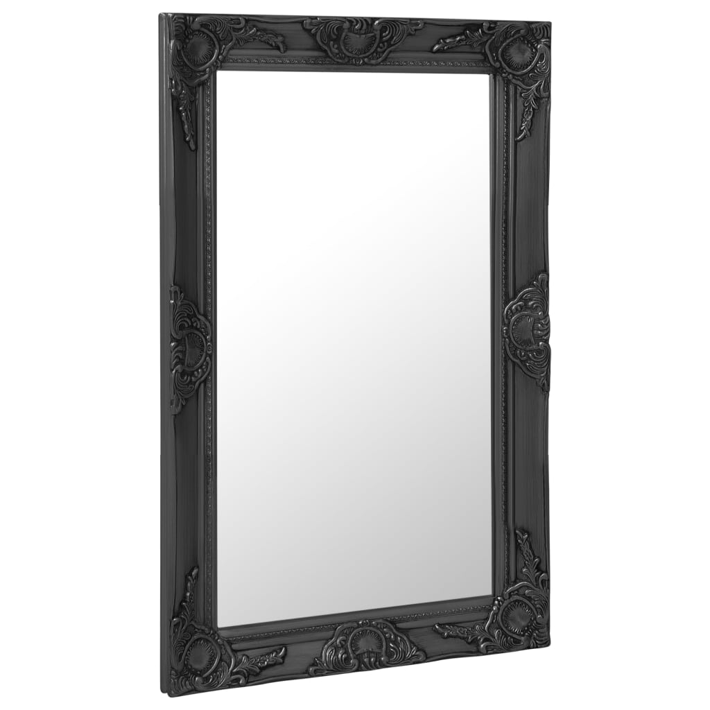Veggspeil Svart Barokkstil 50x80 cm