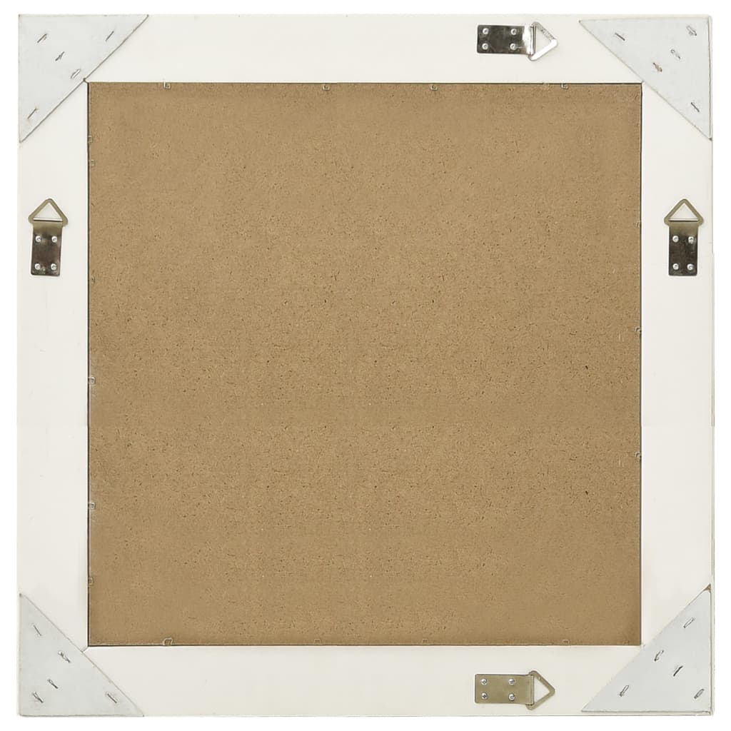 Veggspeil Hvit barokkstil 60x60 cm