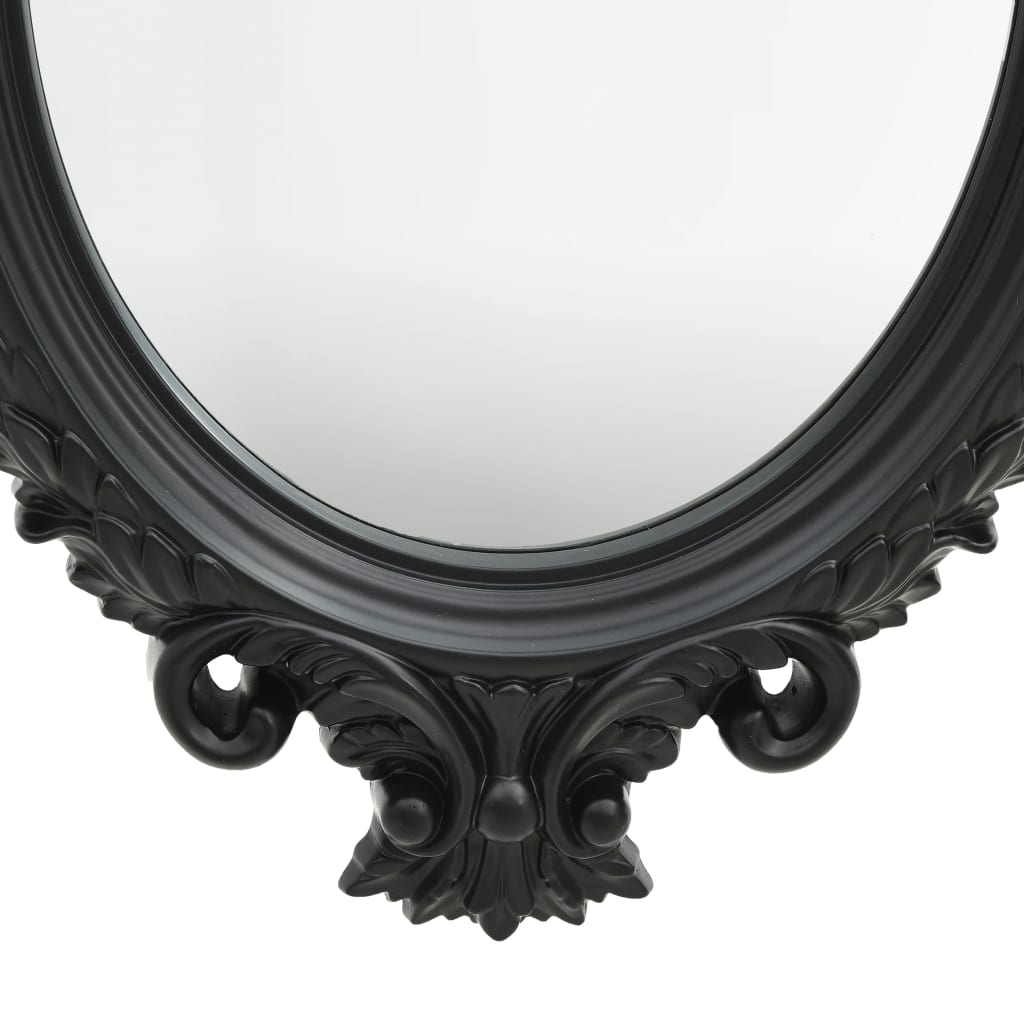 Veggspeil Svart slott-stil 56x76 cm