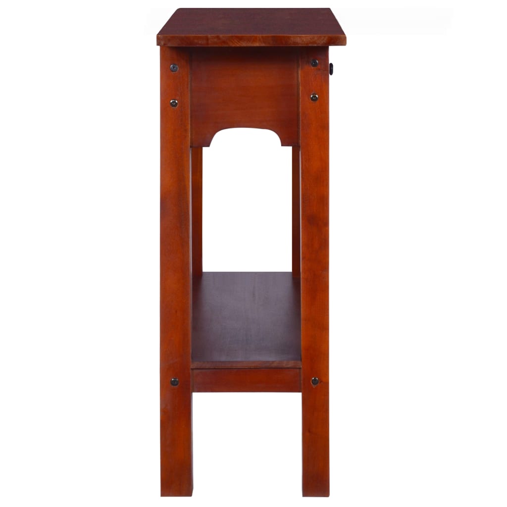 Avlastningsbord Konsollbord Tre klassisk Brun 90x30x75 cm heltre mahogni