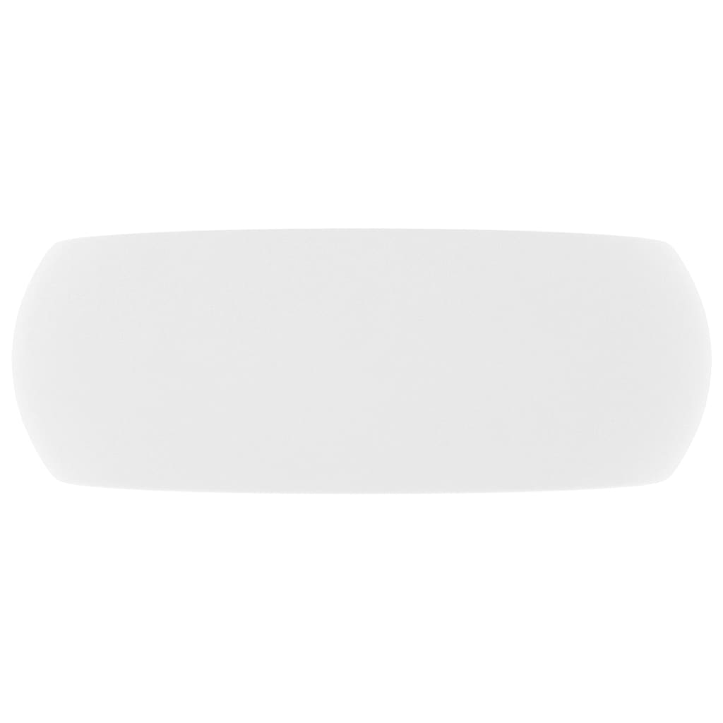 Baderomsvask Luksuriøs rund matt Hvit 40x15 cm keramisk