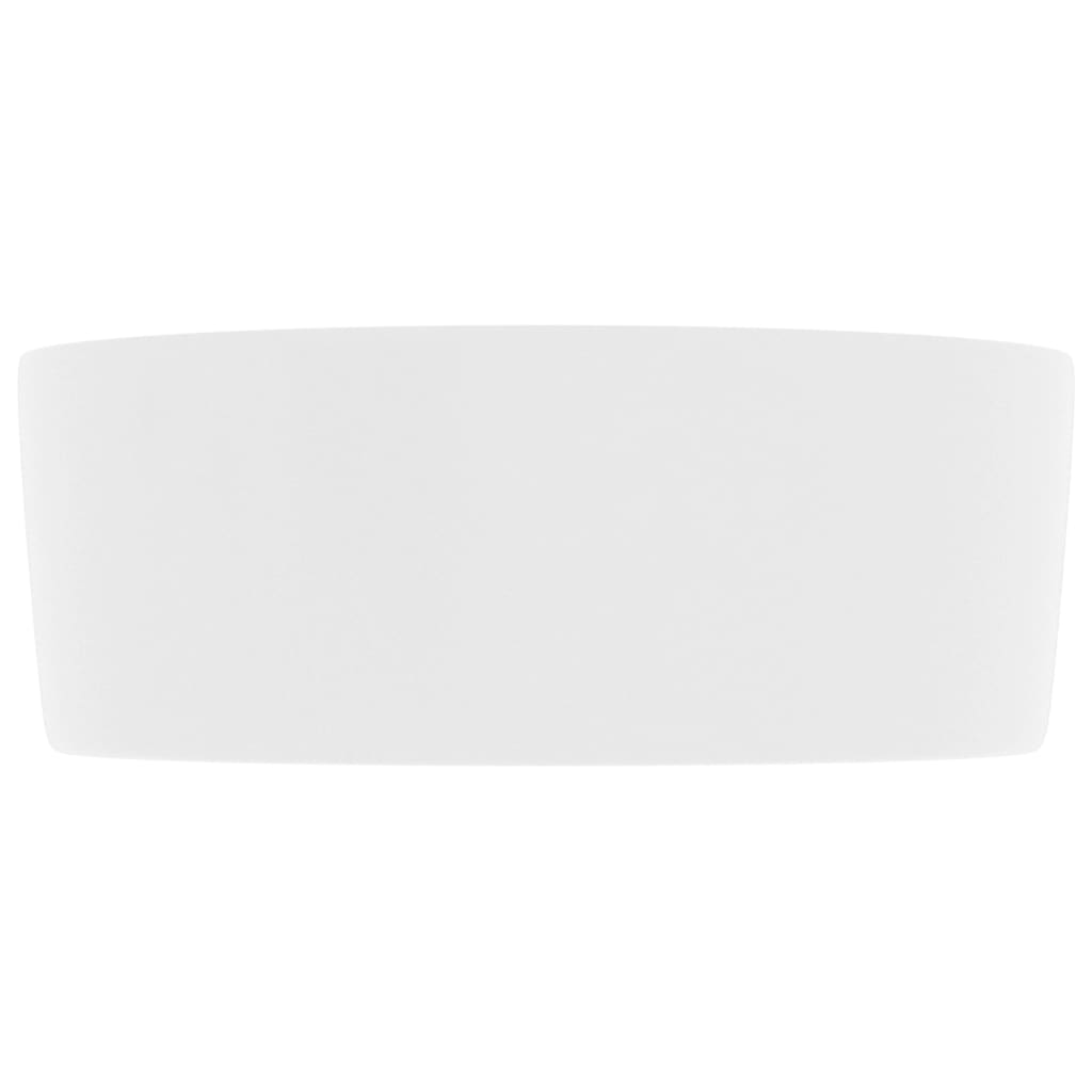 Baderomsvask Luksuriøs rund matt Hvit 40x15 cm keramisk