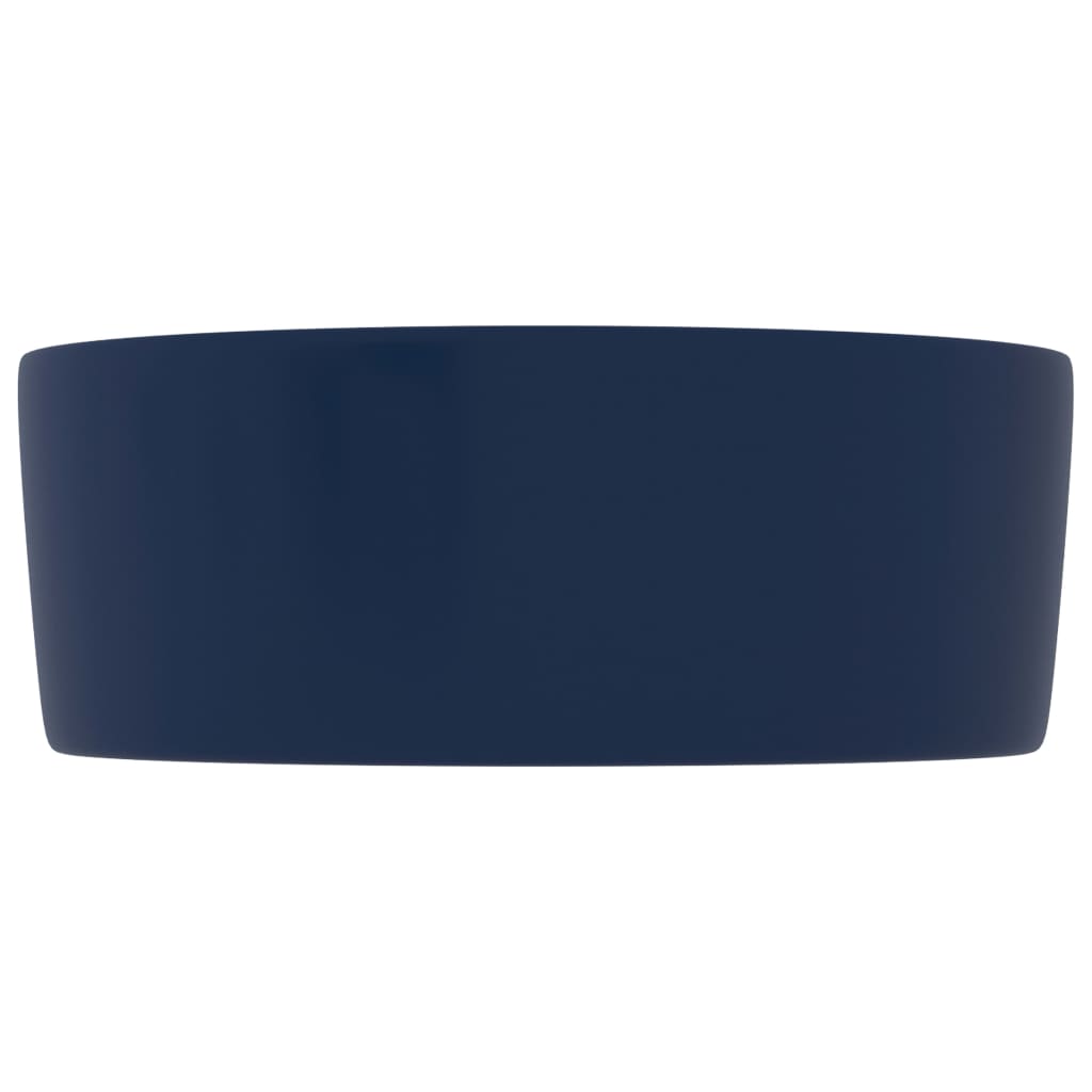 Baderomsvask Luksuriøs rund matt mørkeblå 40x15 cm keramisk